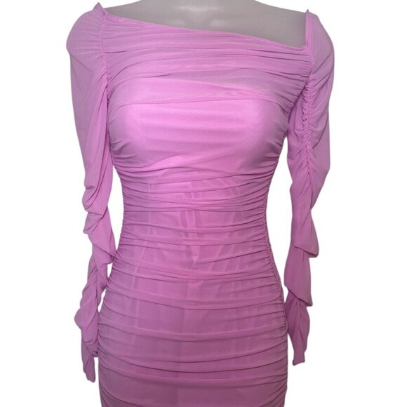 Ser.o.ya Chantae Mesh Dress Cherry Blossom Pink Size Small NWT - Picture 4 of 6